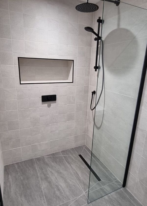 After photos - Modern wetroom shower installation