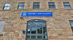 Exterior of the th Distinct Bathrooms showroom in Ripley, Derbyshire.